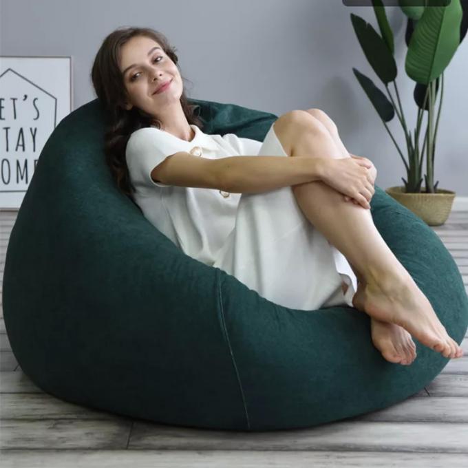 বহিরঙ্গন 7Ft Giant Bean Bag Lounge Chair নরম ভুয়া পশম ফ্যাব্রিক ইপিএস ফিল 14