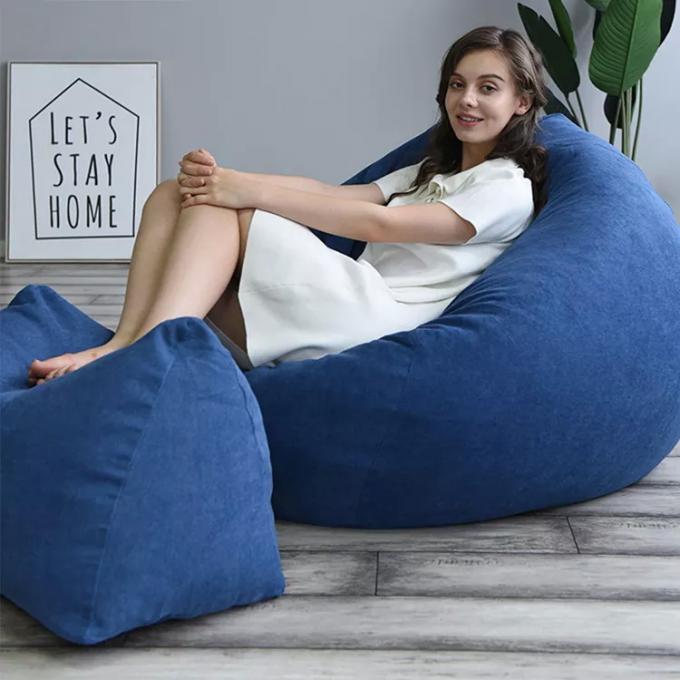 বহিরঙ্গন 7Ft Giant Bean Bag Lounge Chair নরম ভুয়া পশম ফ্যাব্রিক ইপিএস ফিল 15