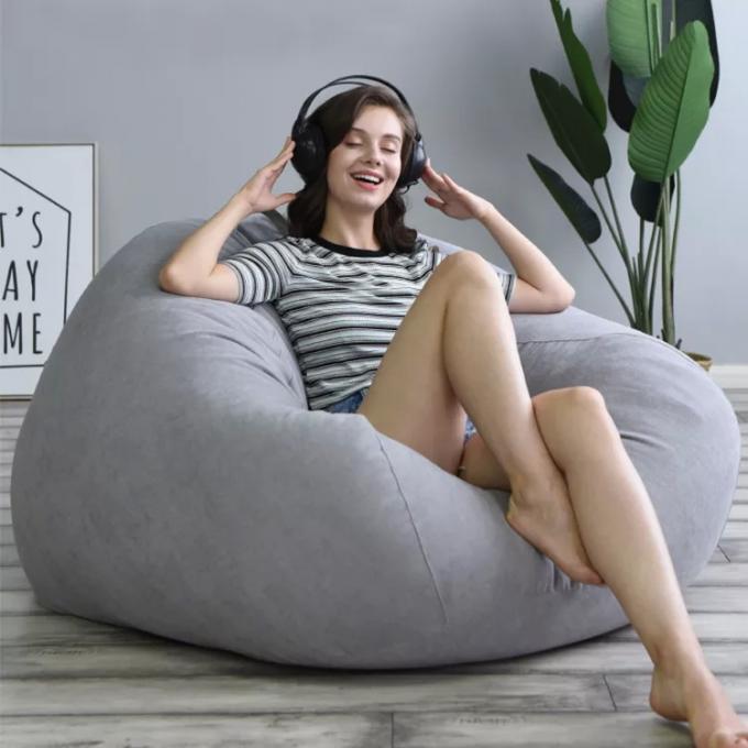 বহিরঙ্গন 7Ft Giant Bean Bag Lounge Chair নরম ভুয়া পশম ফ্যাব্রিক ইপিএস ফিল 16
