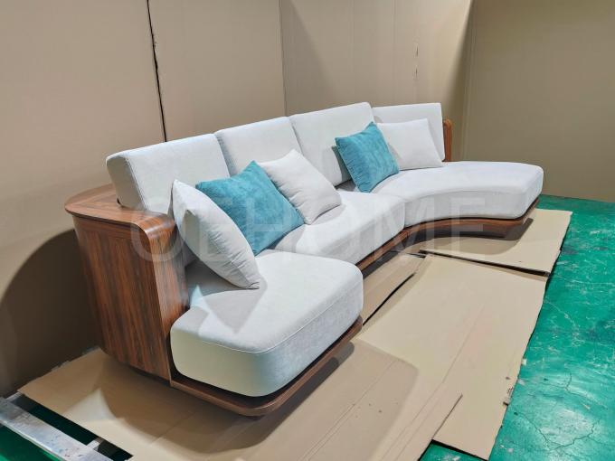 আধুনিক অনন্য আকৃতির অবসর চেয়ার Recliner অপারেটিং মেকানিজম হ্যান্ডেল কঠিন কাঠের আর্মচেয়ার হোম হোটেলের জন্য 9
