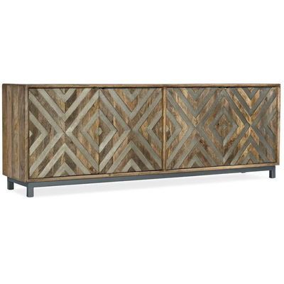 কাস্টম কাঠের রান্নাঘর গ্লাস দরজা সঙ্গে Sideboard মিডিয়া কনসোল