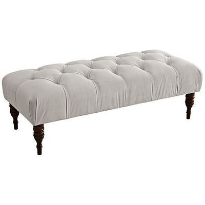 ইনডোর অটোমান বেঞ্চ Upholstered Velvet Pink Red Green