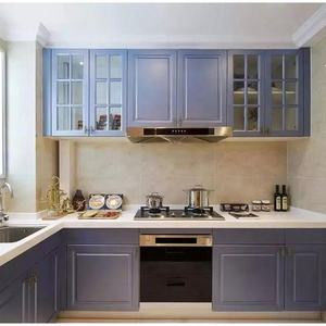 Home Kitchen Cabinets And Countertops Acrylic Finish Manufactured গৃহস্থালি রান্নাঘর ক্যাবিনেট এবং কাউন্টারটপ এক্রাইলিক ফিনিস